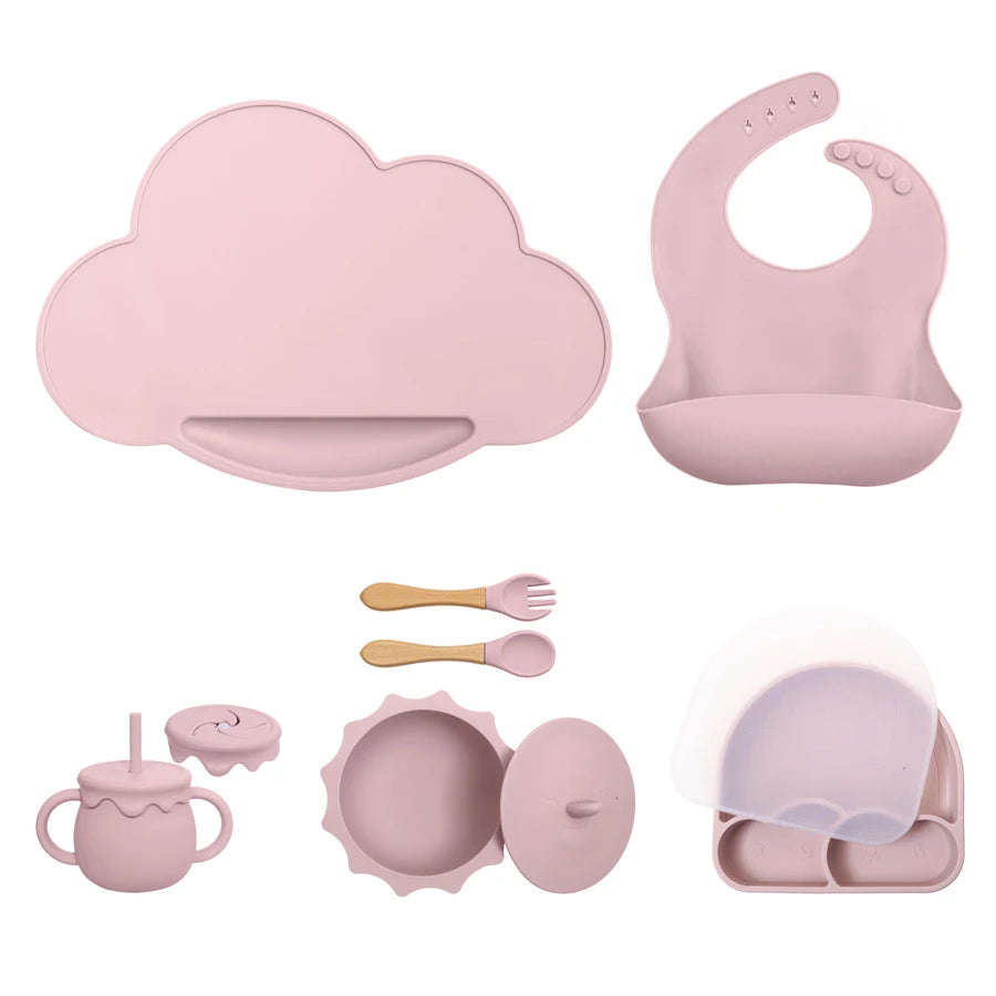 Pastel Silicone Children's Dining Set
