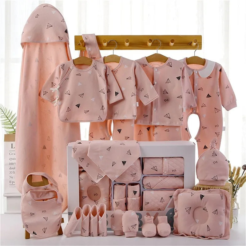18/21pcs Newborn Clothes Baby Gift Pure Cotton Baby Set 0-6 Months Summer Autumn And Winter Kids Clothes Suit Unisex Without Box