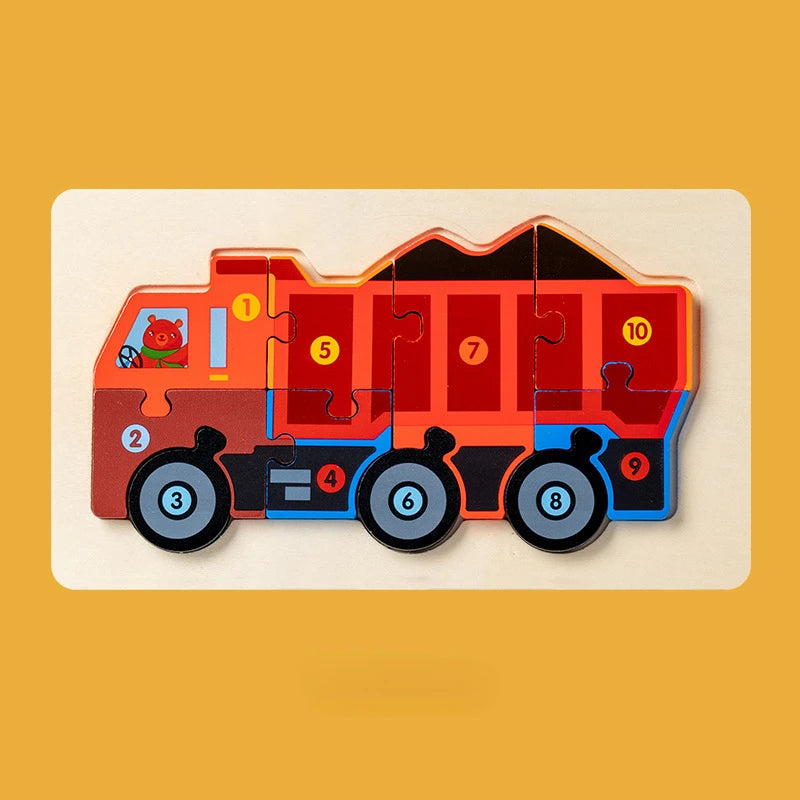 Children Montessori Wooden Puzzles