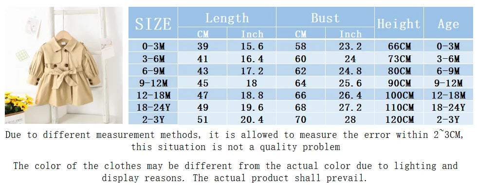 Adorable Children's Trench Coat