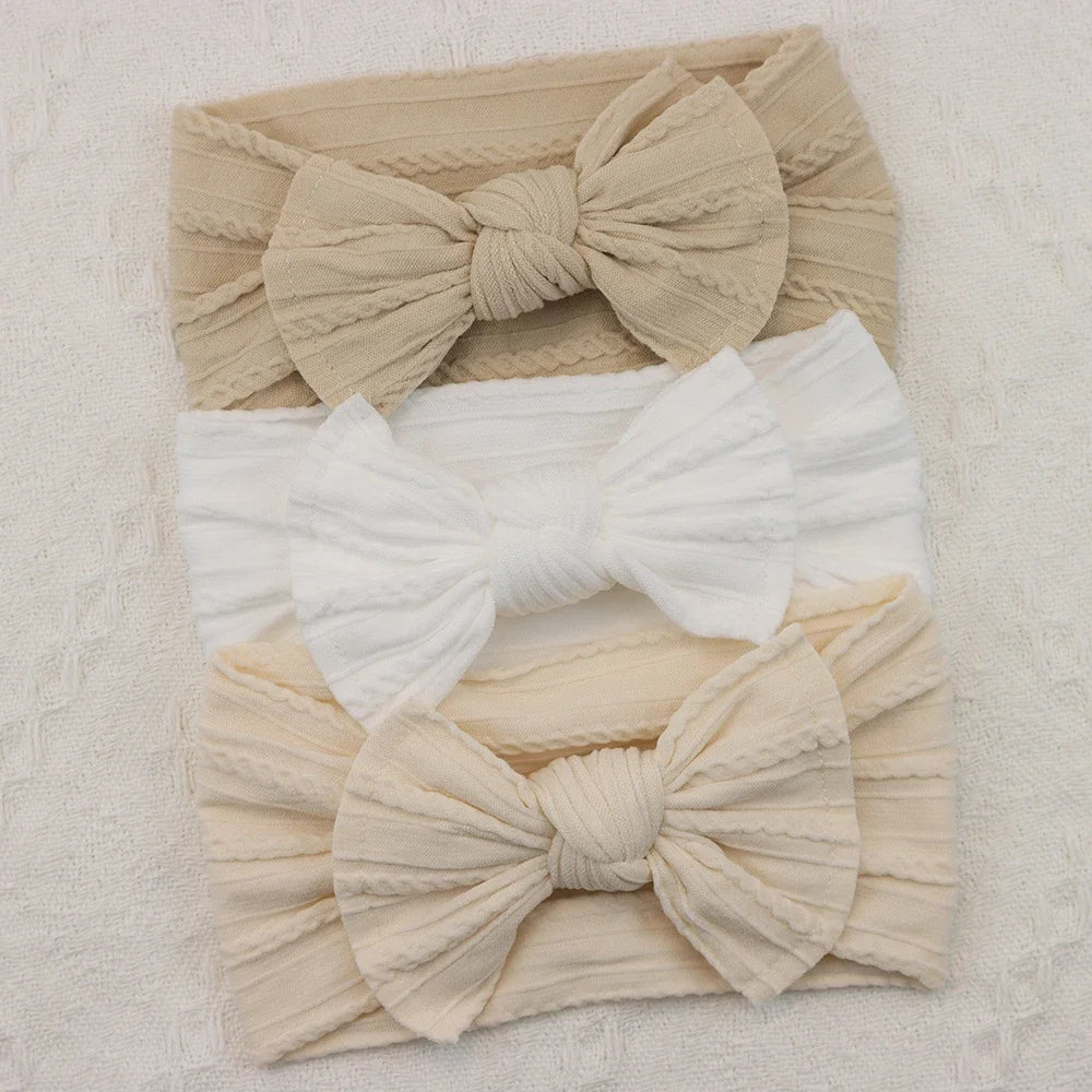 Pastel Fabric Baby Headband 3 pcs Set