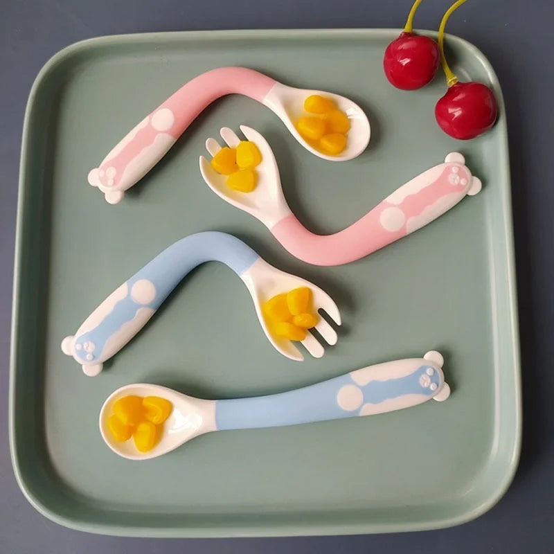 Whimsical, Bendable Children's Utensils Set