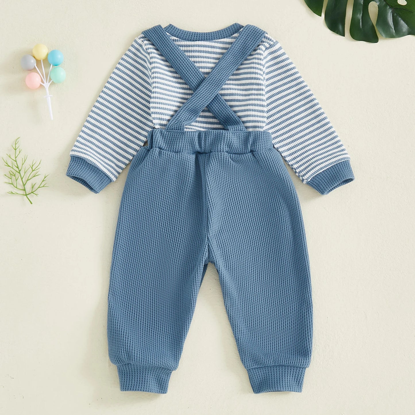 Little Gentleman's Waffle Suspender Set