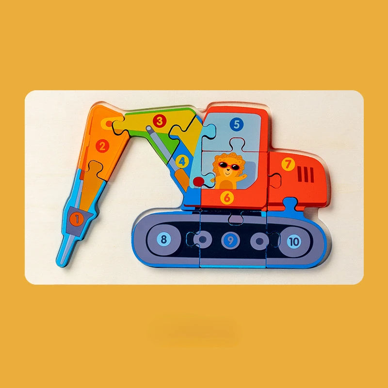 Children Montessori Wooden Puzzles