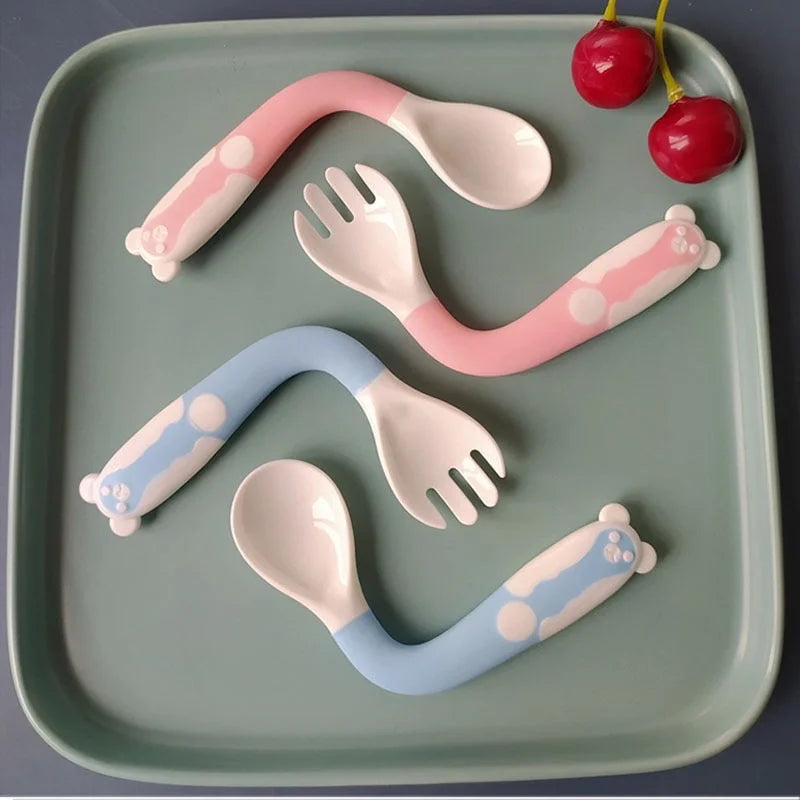 Whimsical, Bendable Children's Utensils Set