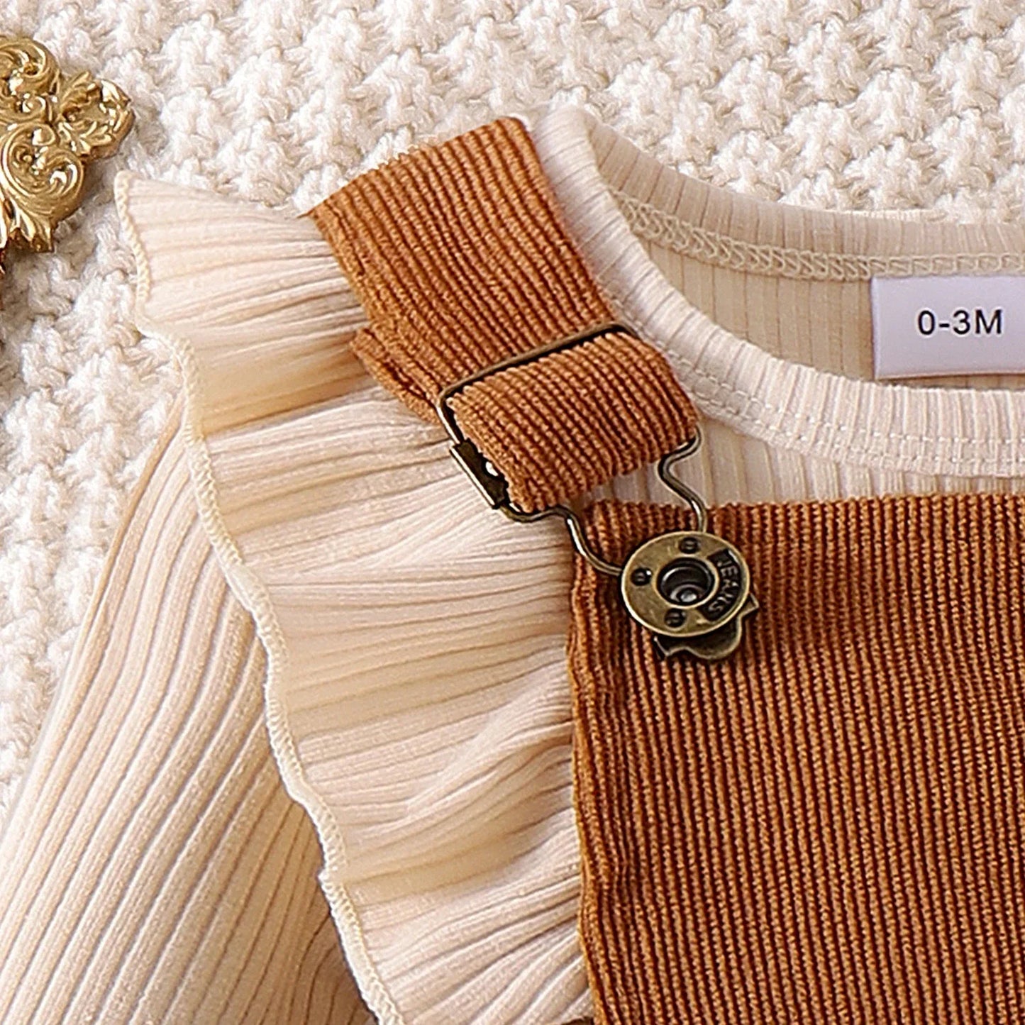 2 PCS Girls Long-Sleeved Jumper with Onsie