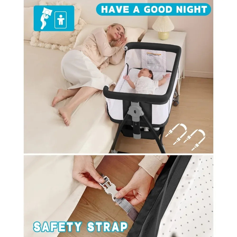 Modern Bedside Bassinet for Infants