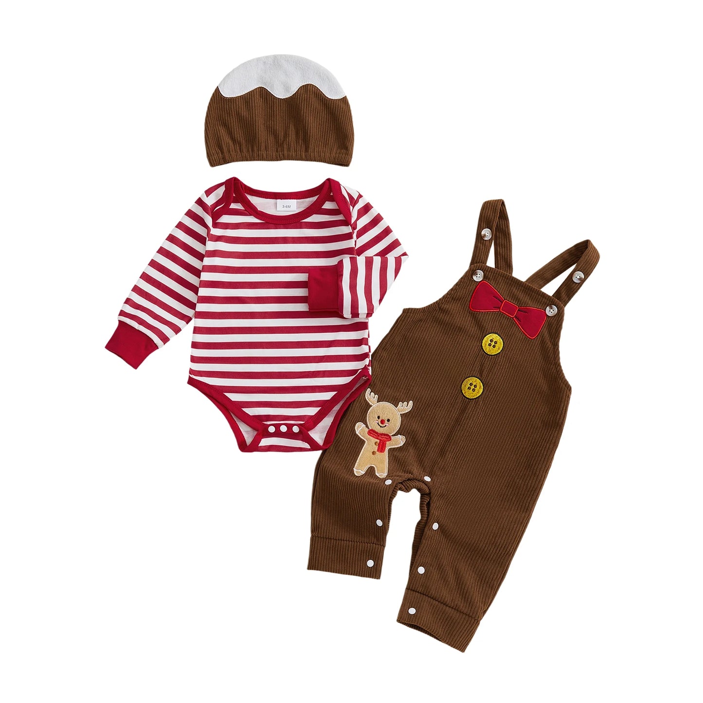 Christmas Casual Baby & Toddler Romper 3 pc Sets