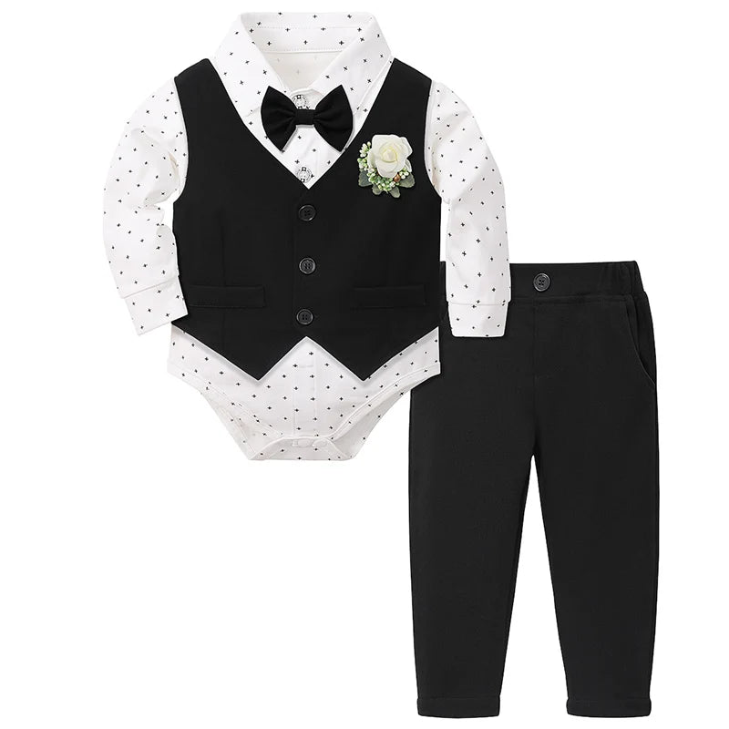 Timeless Little Gentleman Formal Vest Suit