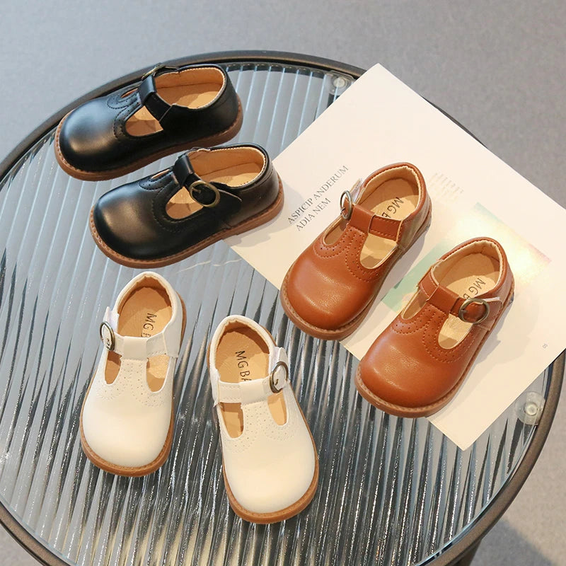 JClassic Leather T-Strap Mary Jane Styled Shoes for Girls