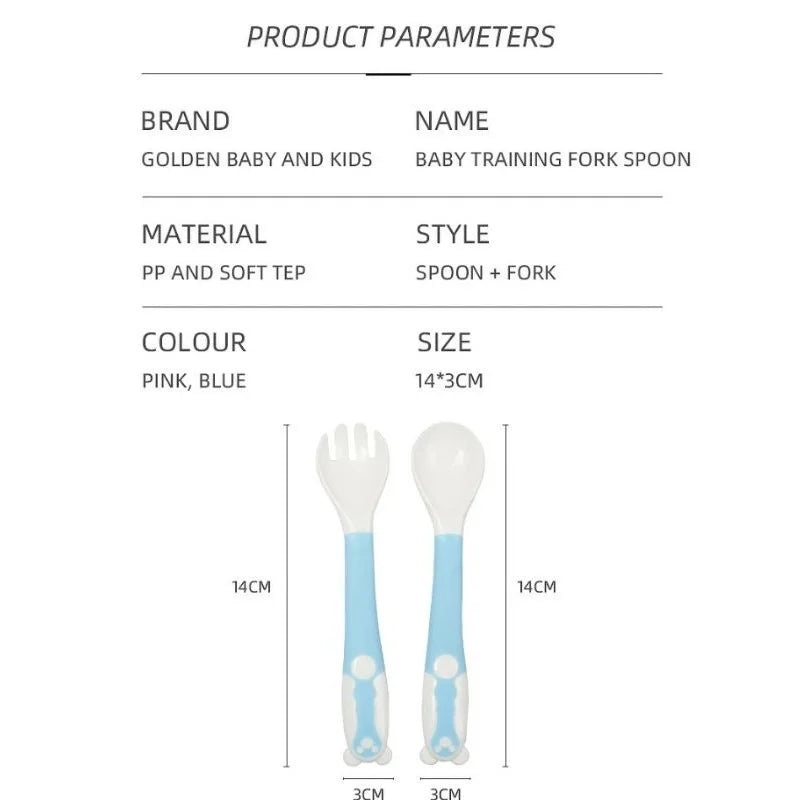 Whimsical, Bendable Children's Utensils Set