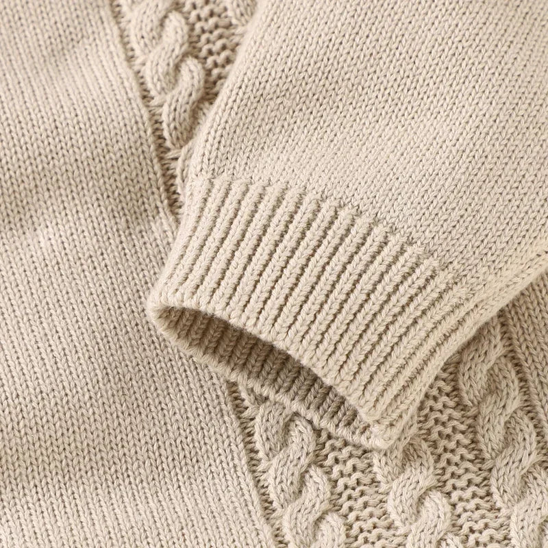 Baby Knitted Hooded Romper 0-18m