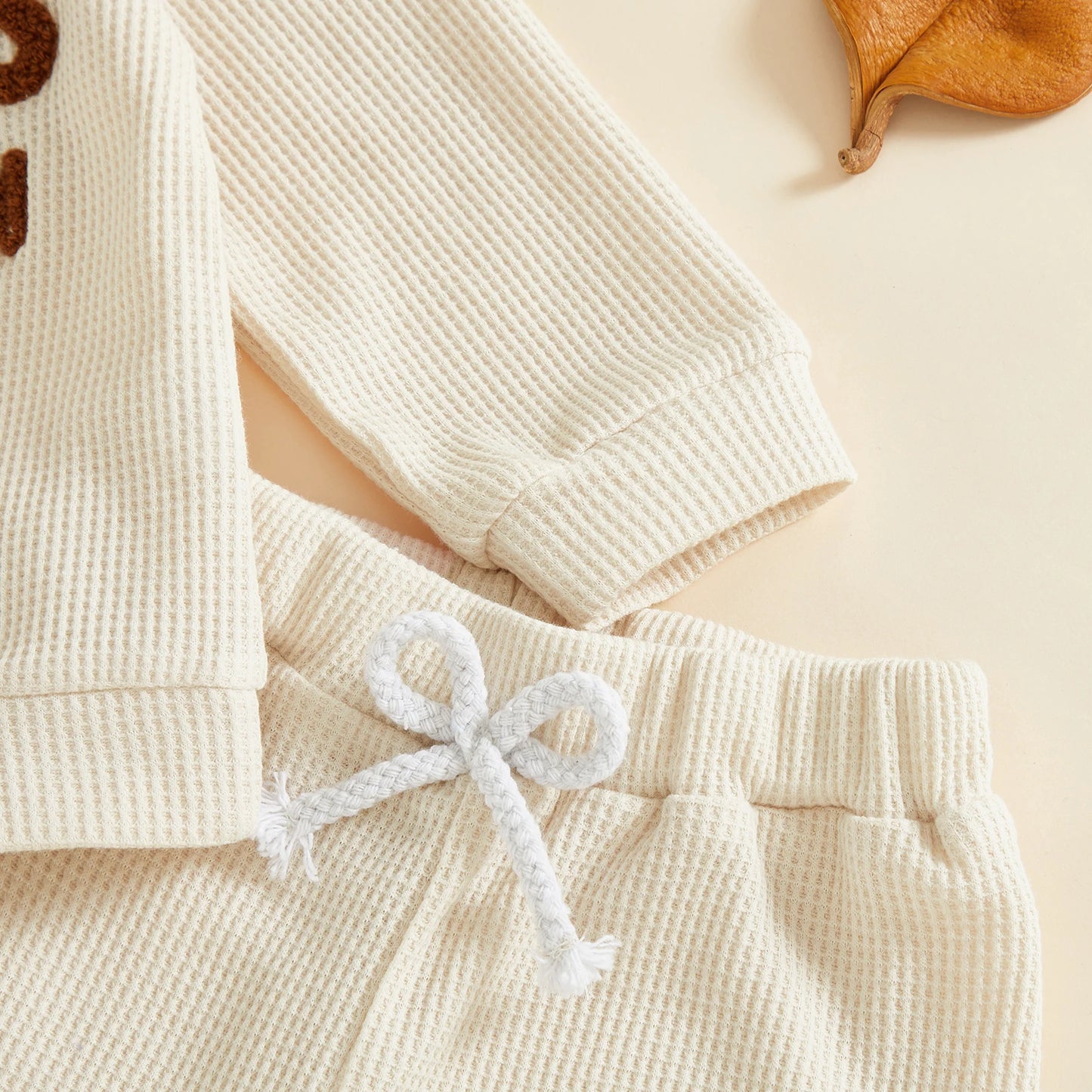 Mommy’s Little Man Waffle Knit Set
