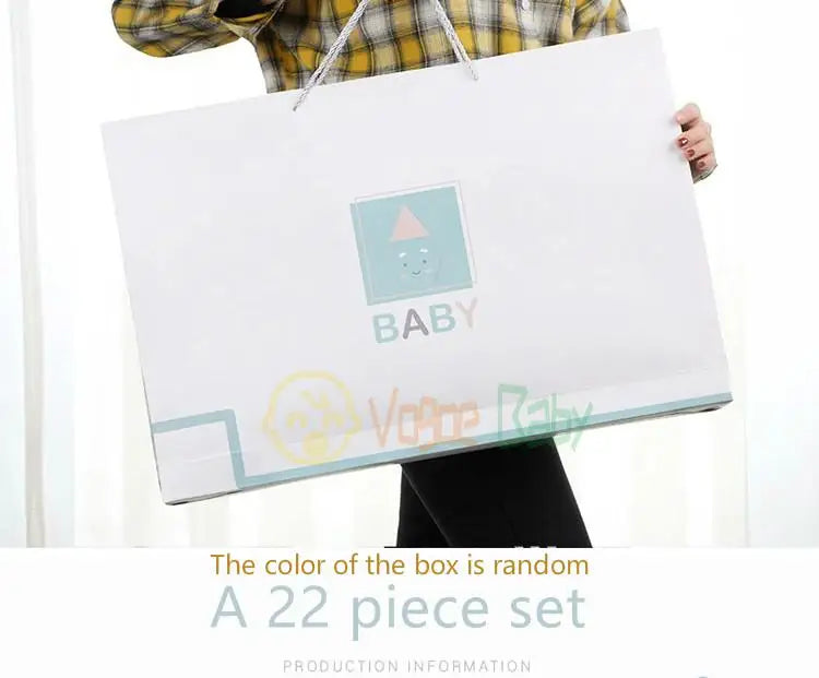 18/21pcs Newborn Clothes Baby Gift Pure Cotton Baby Set 0-6 Months Summer Autumn And Winter Kids Clothes Suit Unisex Without Box