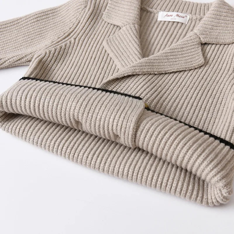 Boys Double Breasted Knit Vintage Style Cardigan 12 month to 5 yr