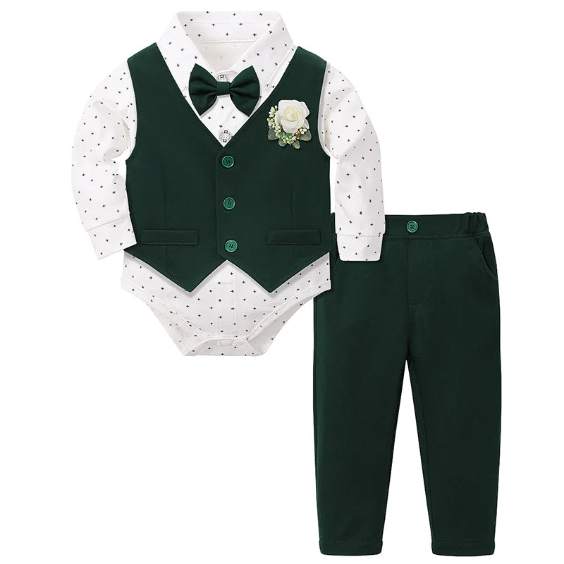 Timeless Little Gentleman Formal Vest Suit