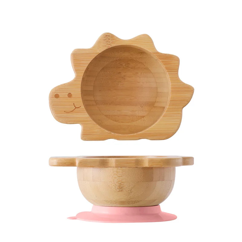 Adorable Wooden Children's Dining Sets with Suction Base