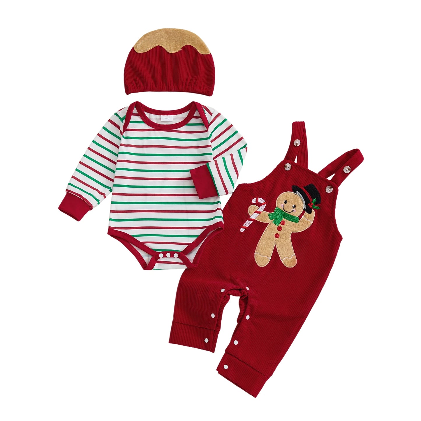 Christmas Casual Baby & Toddler Romper 3 pc Sets