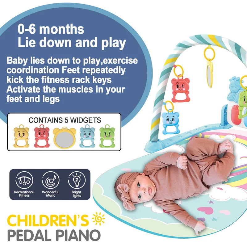 Portable Baby Activity Play Mat & Gym
