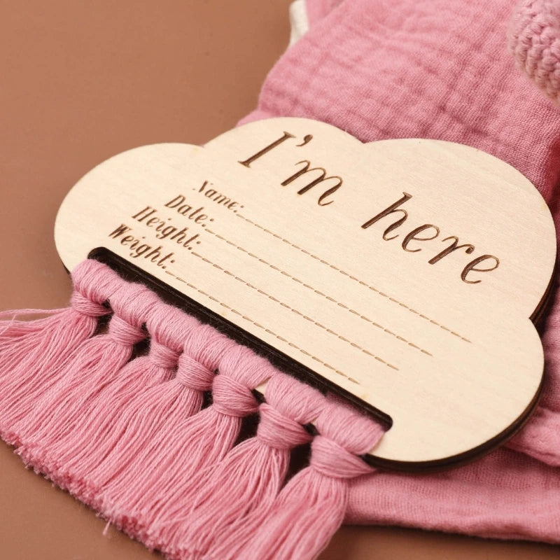 Baby Blanket Set Baby Phase Card with Teether Bath Toy with Brush Comforter