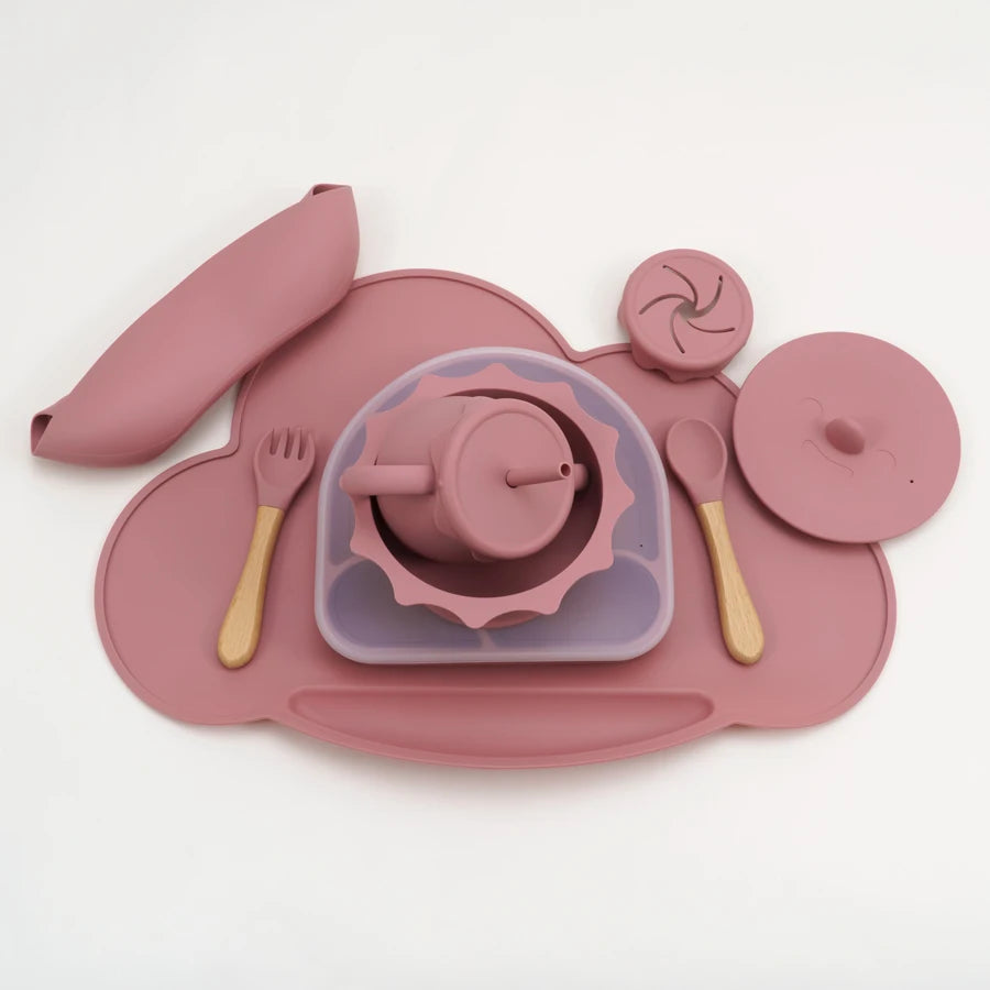 Pastel Silicone Children's Dining Set