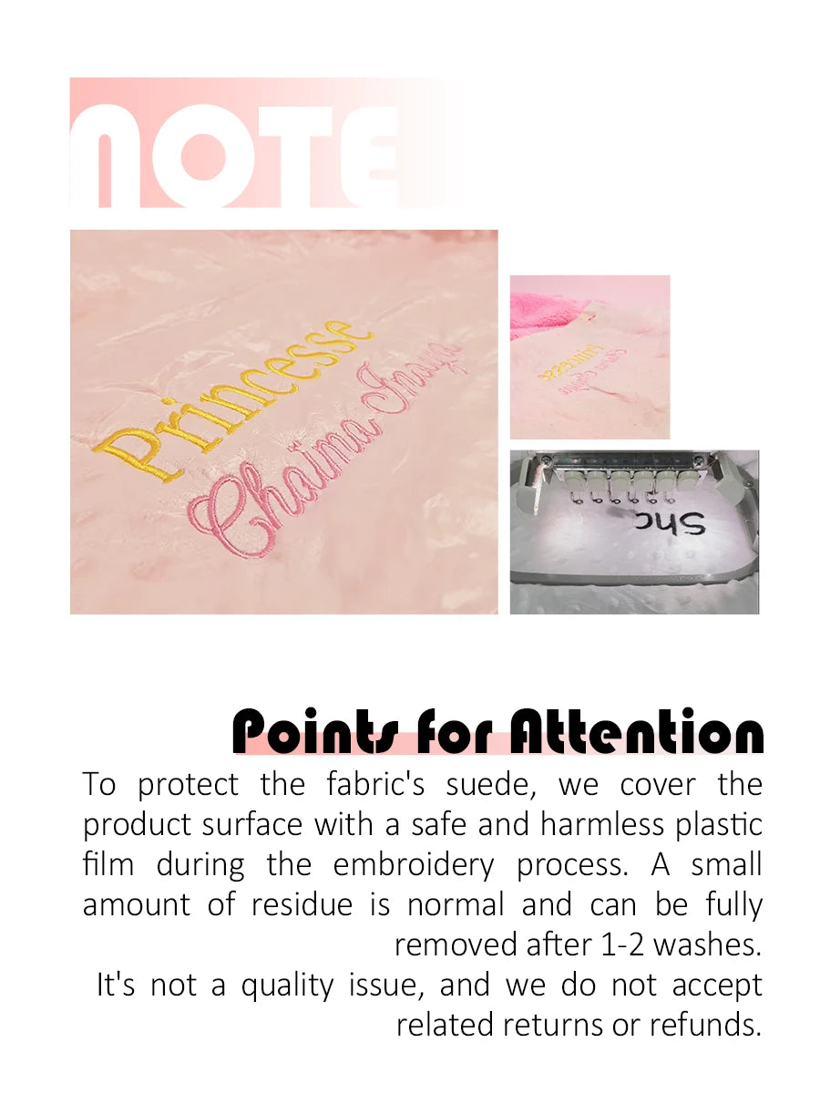 Personalized Baby Blanket Newborn Stroller Sleeping Dolls Custom Blanket With Name Animal Security Towel Gift Set