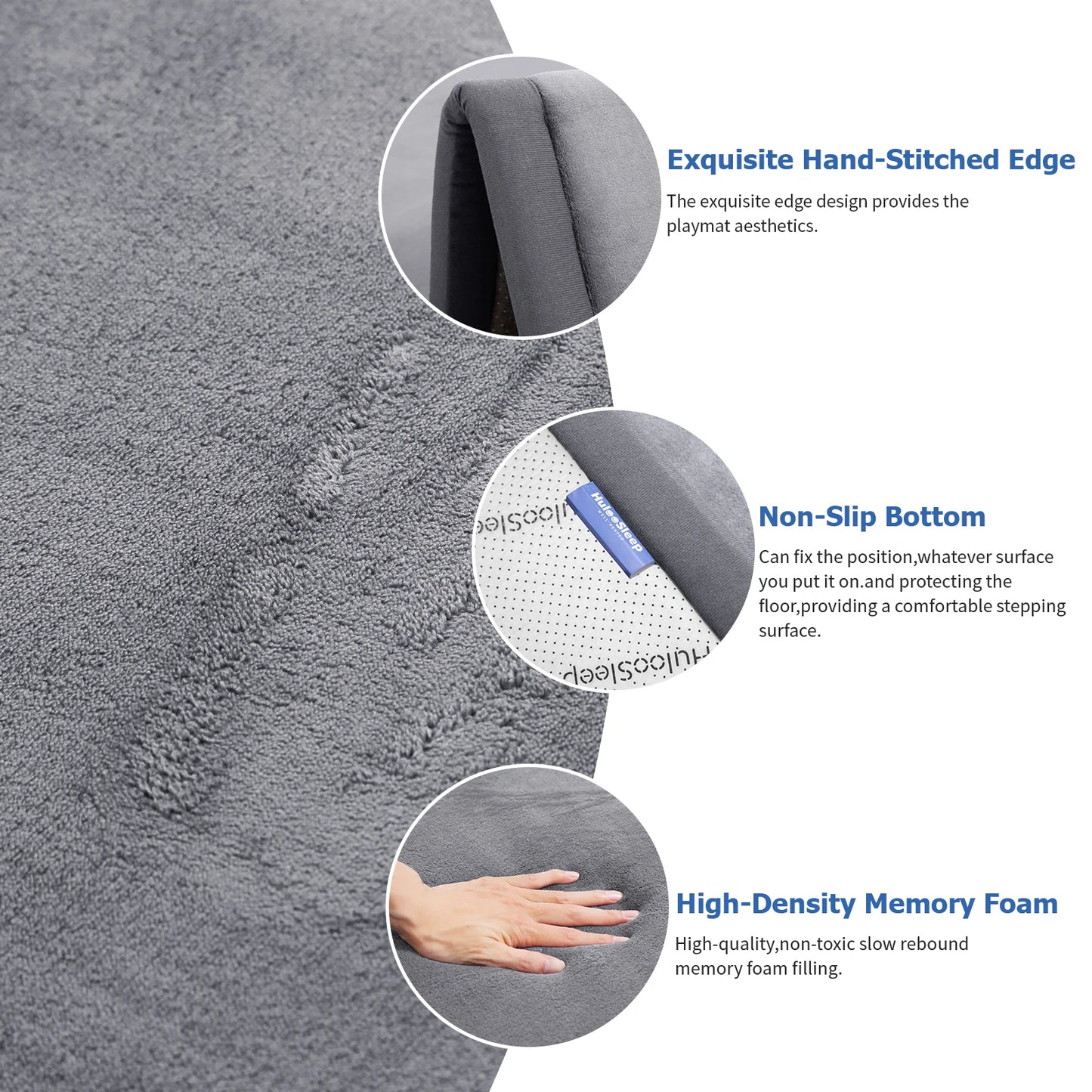 Huloosleep 4 Colors Baby Crawling Soft & Safe baby Safety Mat