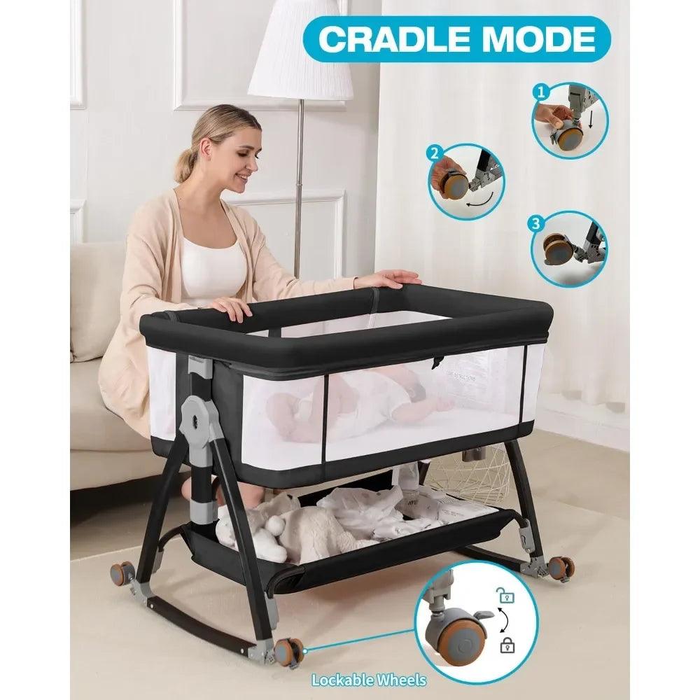 Modern Bedside Bassinet for Infants