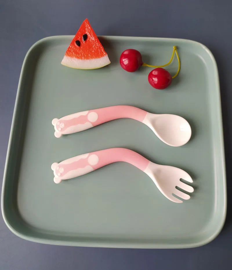 Whimsical, Bendable Children's Utensils Set