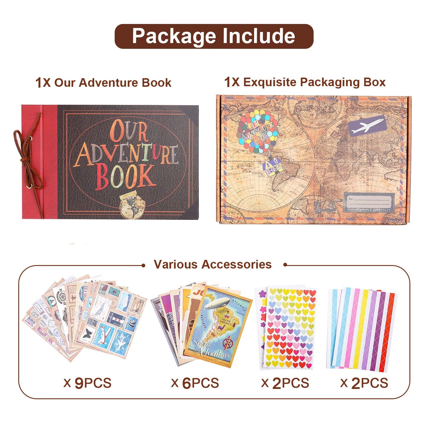 80 pages  Adventure Book Scrapbook Photo Album