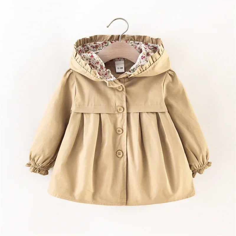 Bloom & Button Hooded Coat