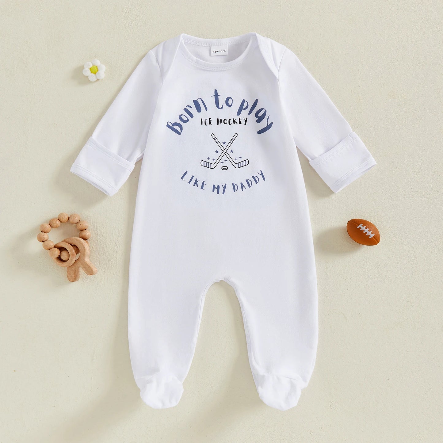 “Born to Play Like My Daddy” Baby Sleeper – Multiple Styles