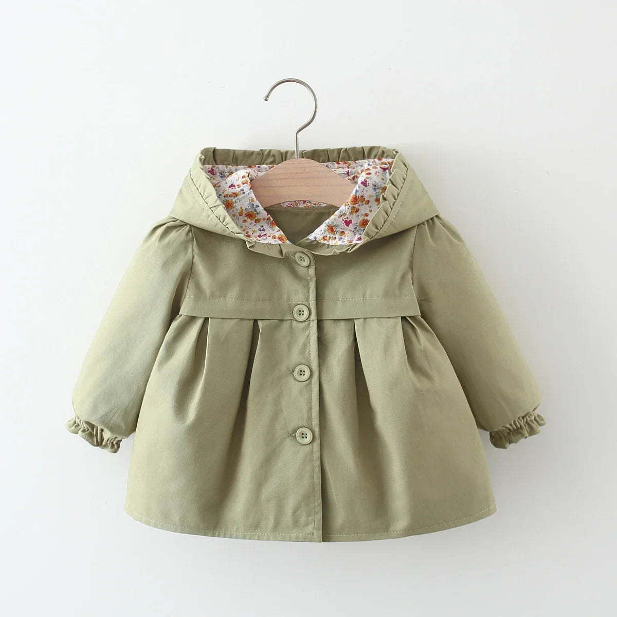Bloom & Button Hooded Coat