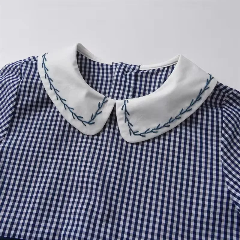 Infant Boutique Baby Boy One Piece Embroideried Romper