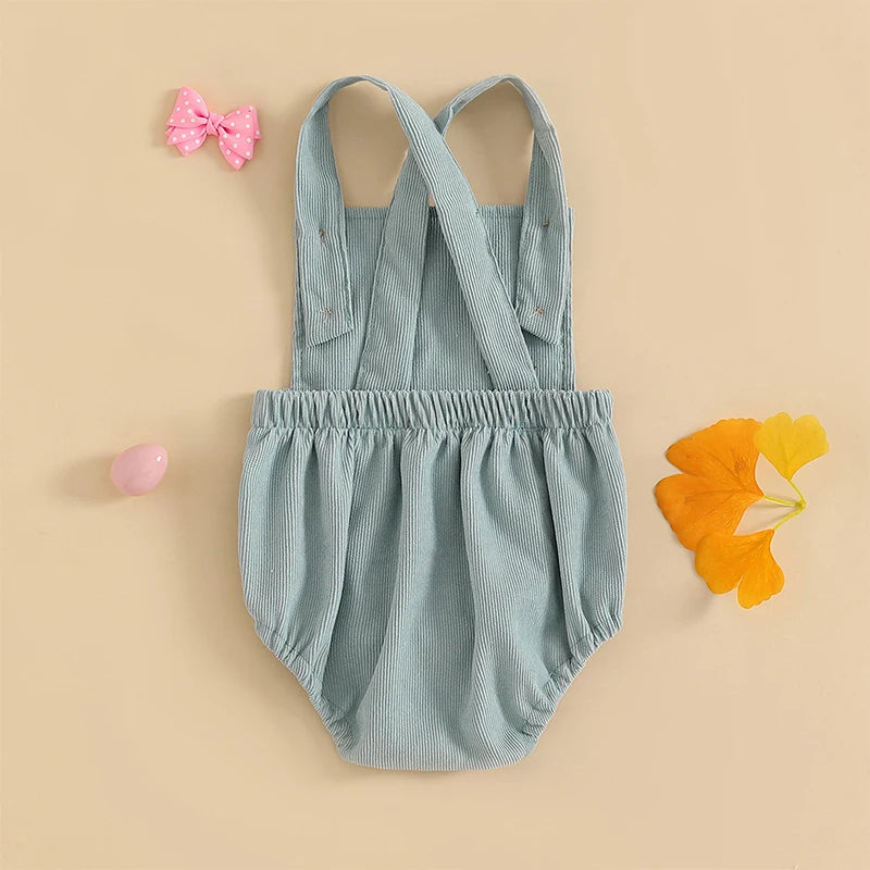 Easter Bunny Corduroy Baby Romper