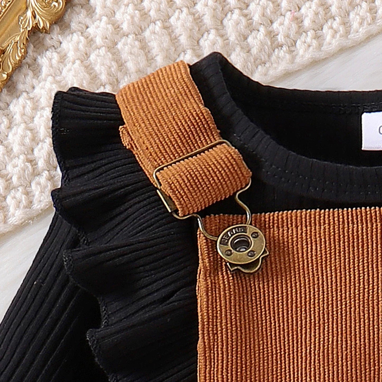 2 PCS Girls Long-Sleeved Jumper with Onsie