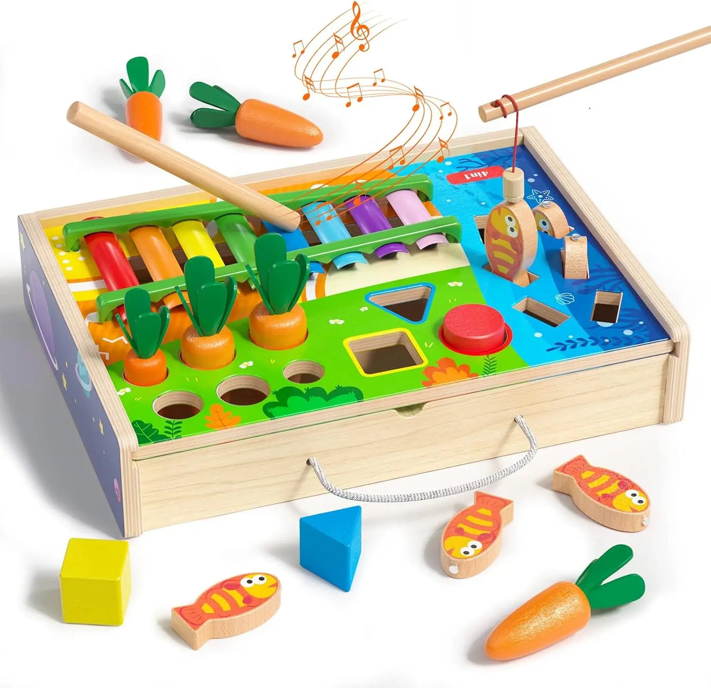 Toddlers Montessori Wooden Educational Toys for Baby Boys Girls