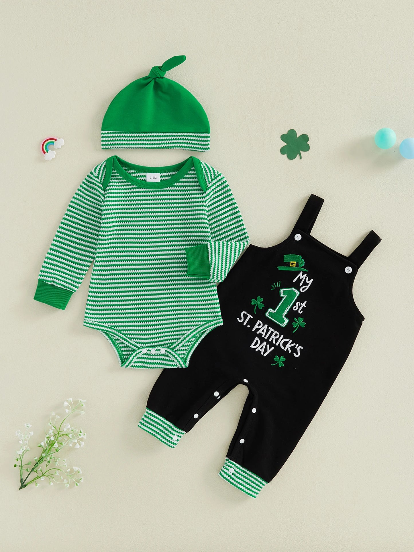 St. Patrick’s Day First Outfit Three Piece Set
