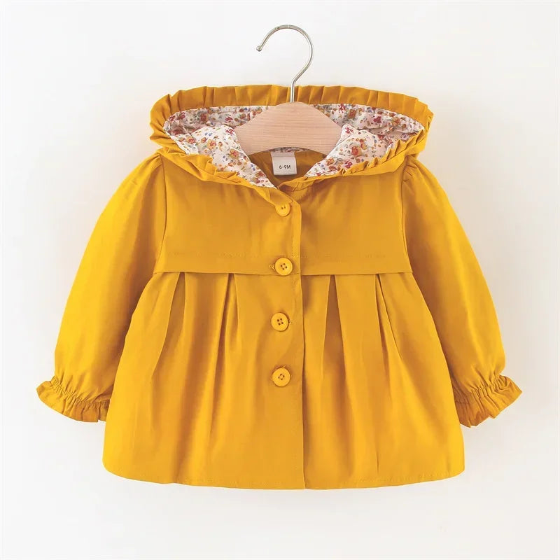 Bloom & Button Hooded Coat