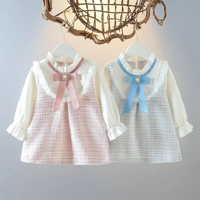 Classic Baby Girl Dress with Bow