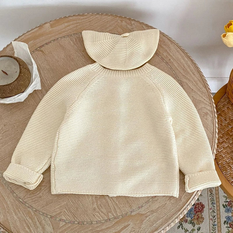 Adorable Knit Baby Cardigan - Safari-Inspired Charm!