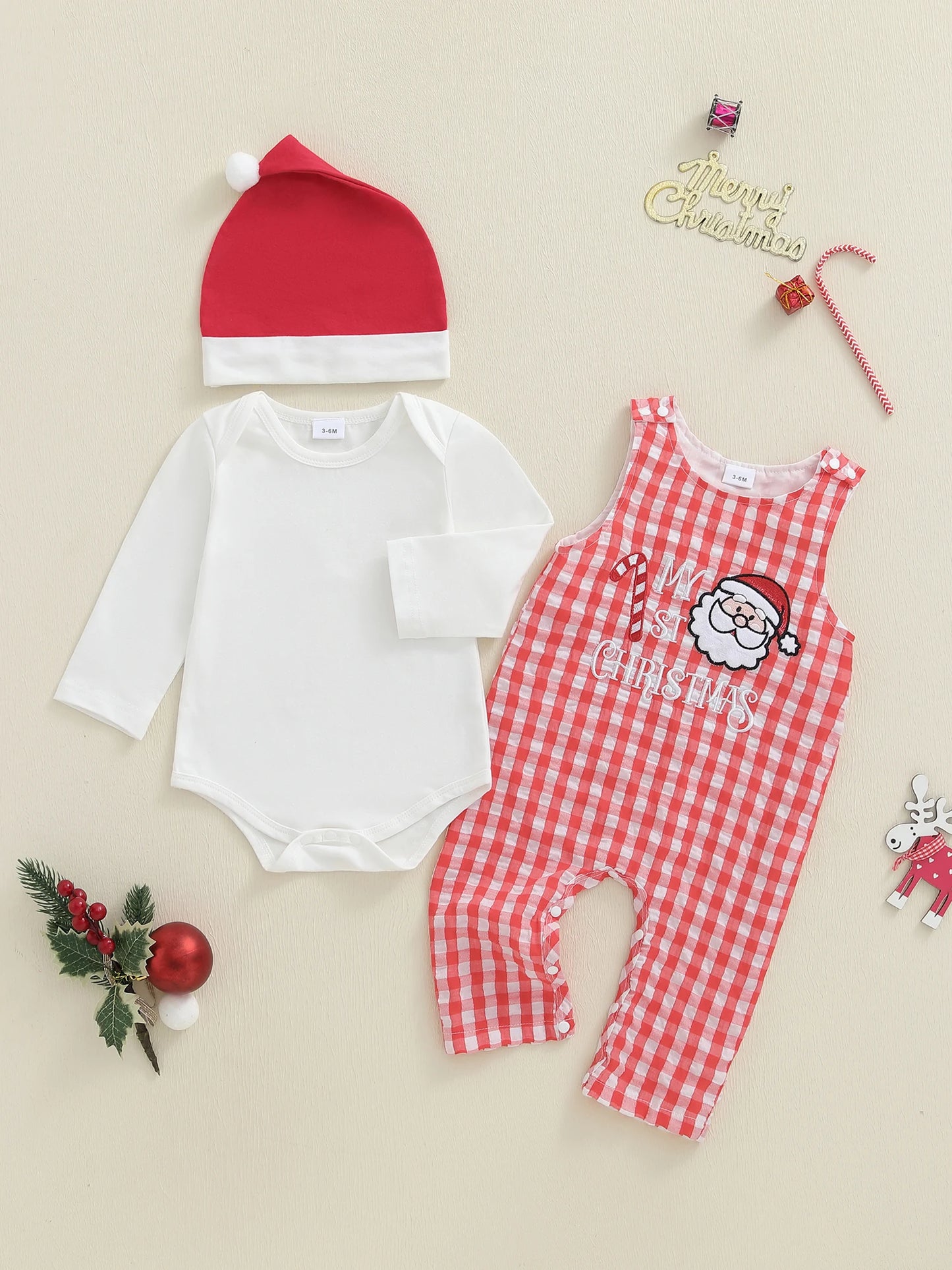 Baby Girl or Boy Christmas Outfit 0-24 Months