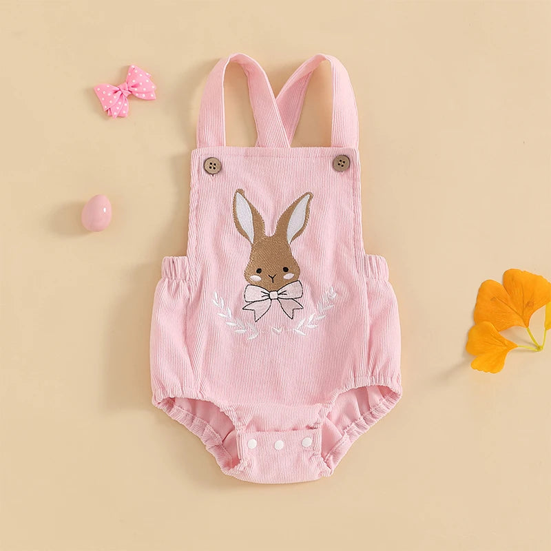 Easter Bunny Corduroy Baby Romper