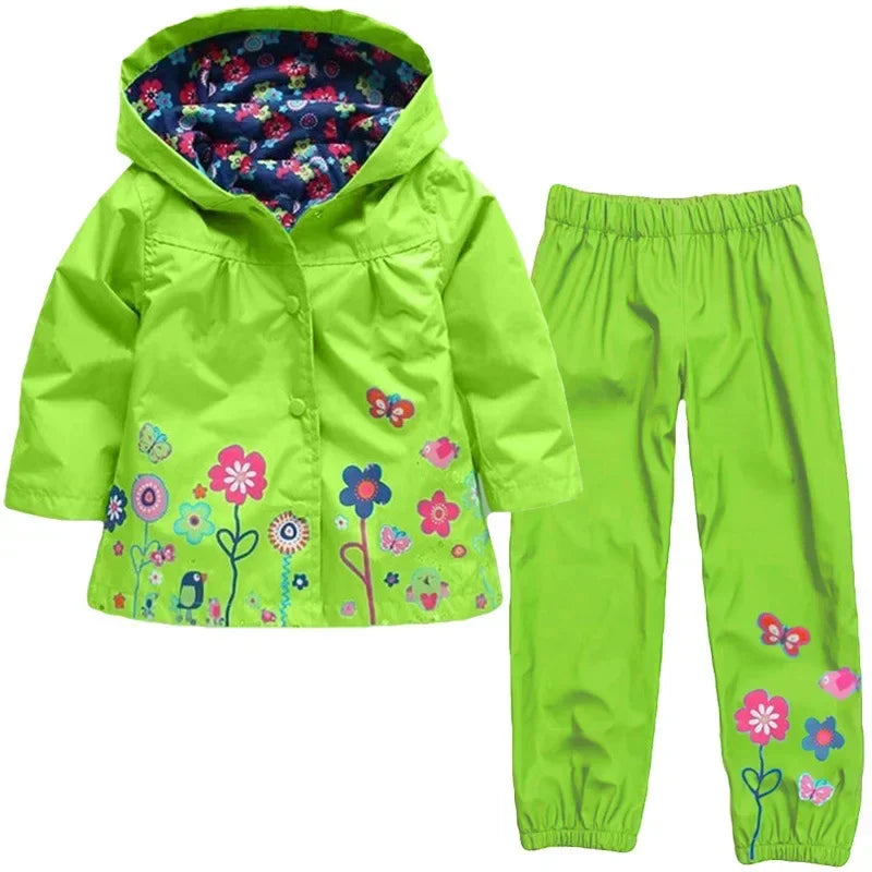 Spring Showers Waterproof Coat & Pants Set